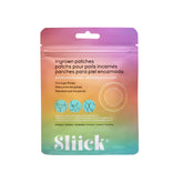 Sliick ingrown hair patch packaging with gradient design on a white background