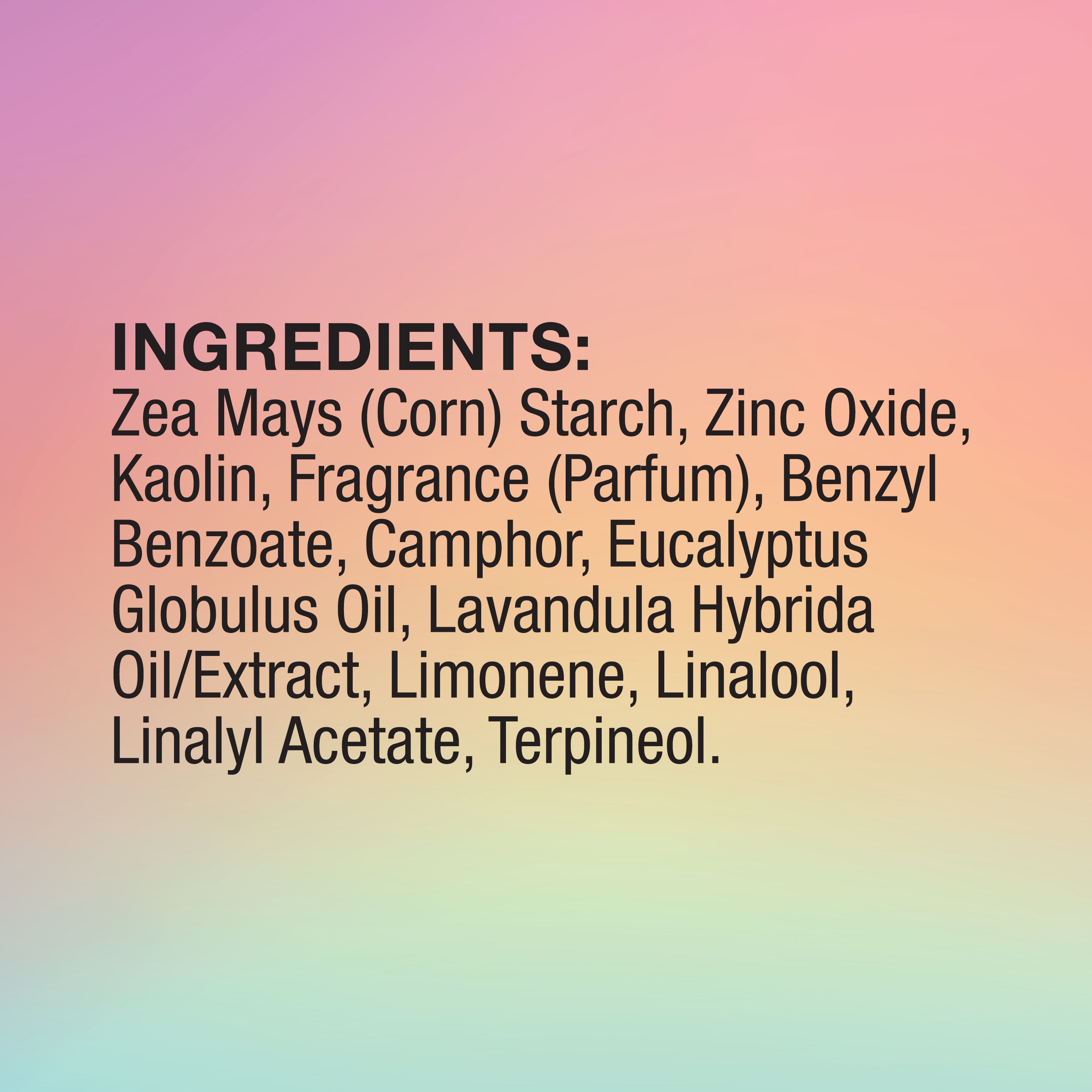 Sliick Pre Wax Powder Ingredients